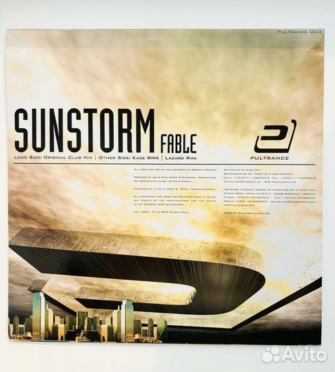 Sunstorm – Fable, Винил
