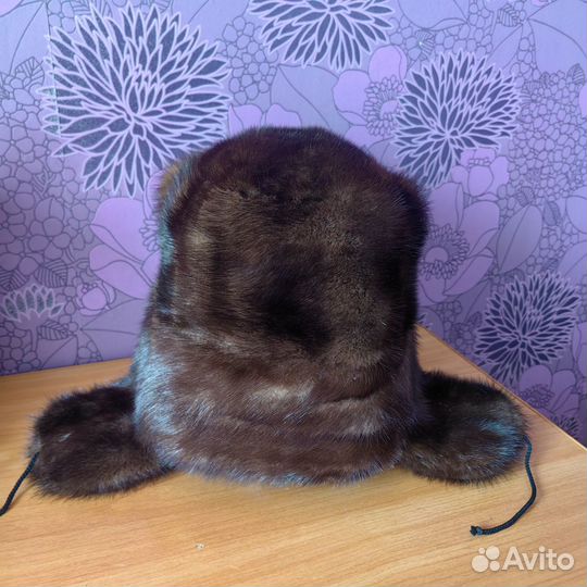Новая норковая шапка мужская