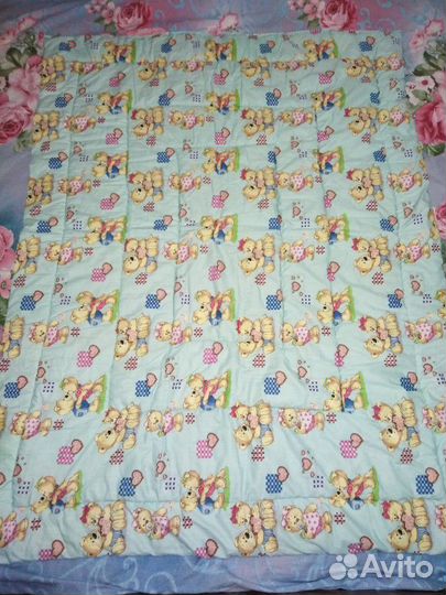 Ватное одеяло детское новое