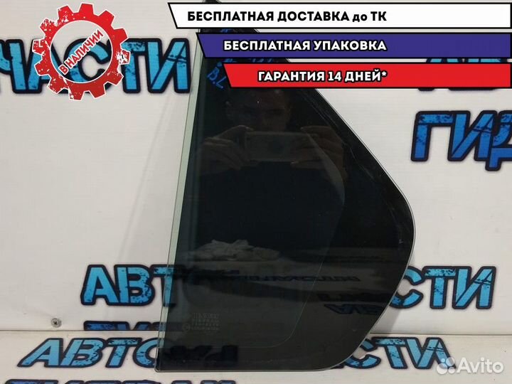 Стекло двери задней левой (форточка) Renault Logan