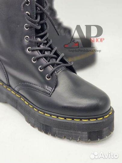 Dr Martens Jadon Smooth Black Ботинки Кожаные