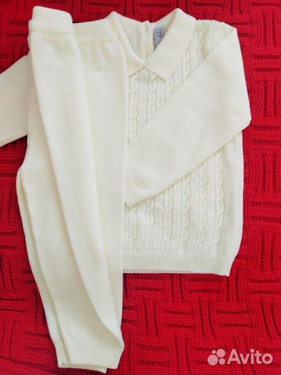 Костюм детский вязаный премиум качества. Хлопок 10