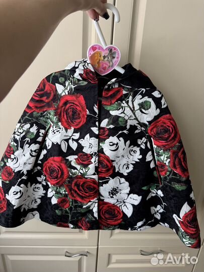 Пальто (пончо) для девочки 110-128 dolce gabbana