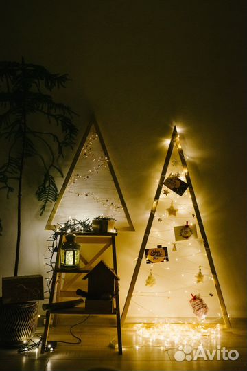 Деревянная ёлка на Новый год