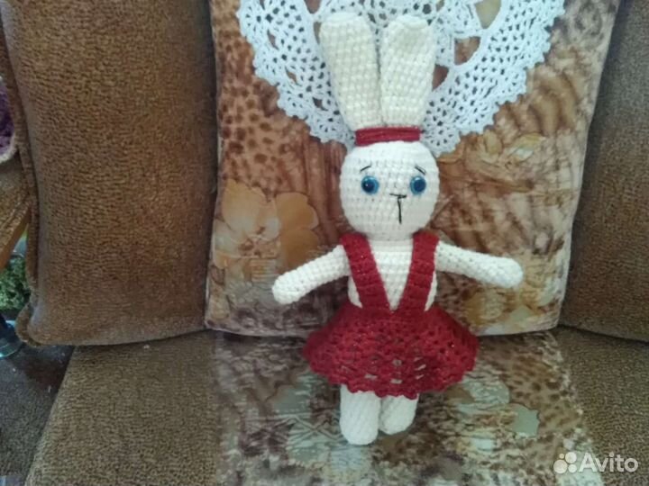 Вязаный зайчик