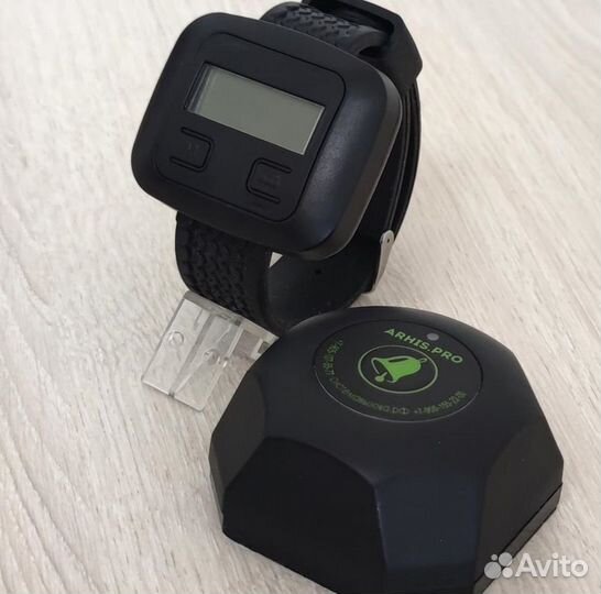 Кнопка вызова официанта Бургер и часы пейджер