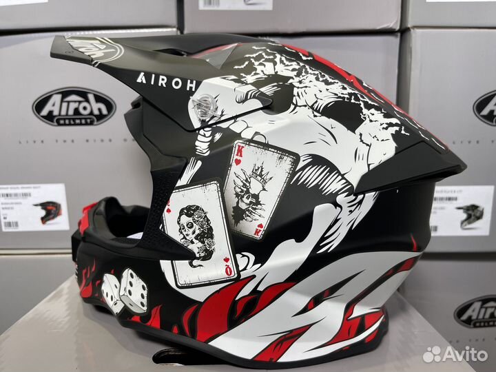 Кроссовый шлем Airoh twist 2.0 hell matt