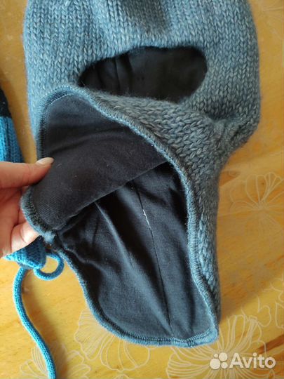 Шапка шлем для мальчика