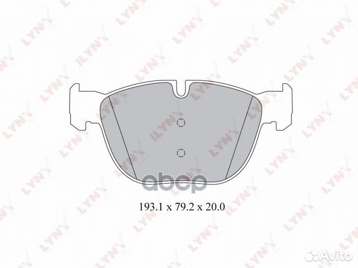 Колодки тормозные дисковые перед BD1418 LYN