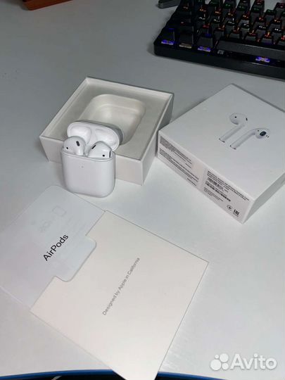 Наушники Airpods 2 1:1 с оригиналом