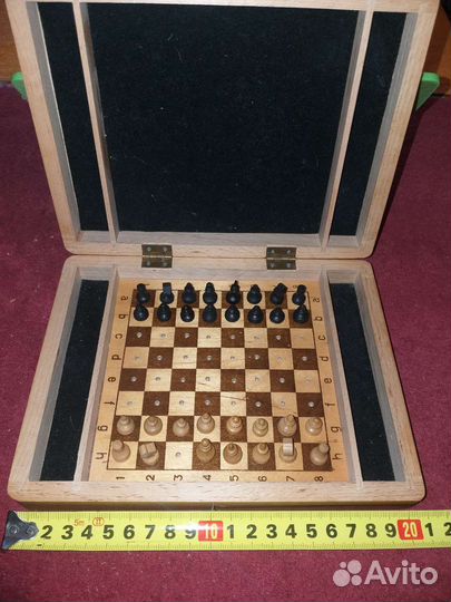 Шахматы деревянные мини