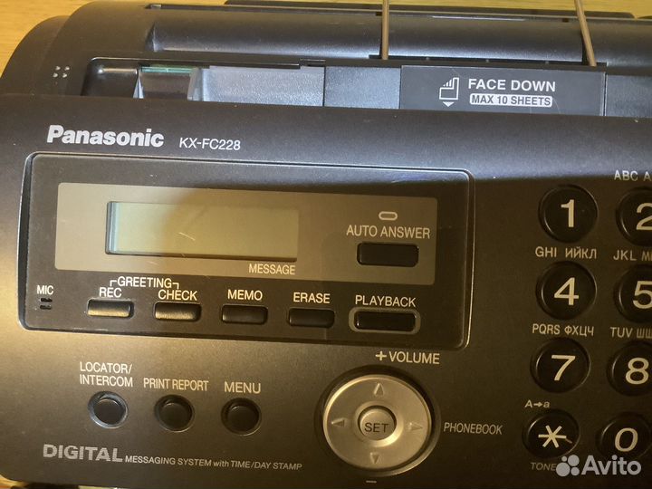 Факс Panasonic KX-FC228