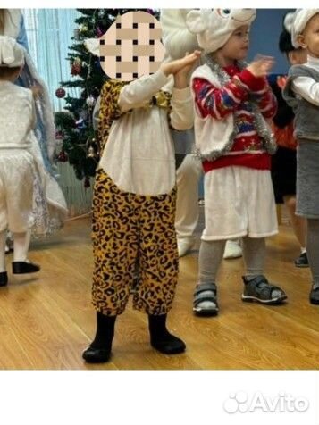 Новогодний костюм леопард зайчик мишка волк