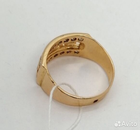 Кольцо / размер 16,5 / 3,50г / Золото585 / фианиты круглые