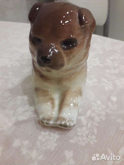 Фарфоровая собака лфз