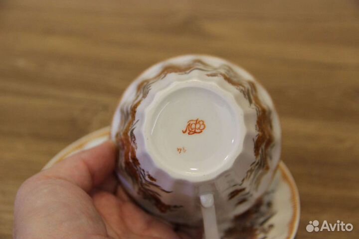 Чайная пара лфз костяной фарфор