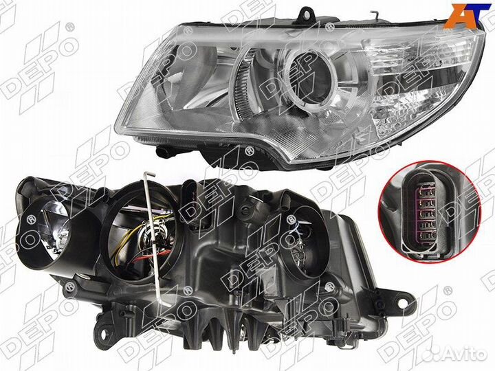 Фара skoda superb 08-13 LH 665-1116lmldbem