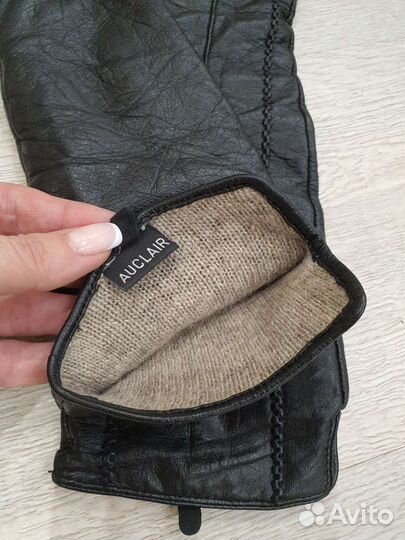 Перчатки кожаные длинные