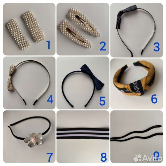 Ободок, заколки, повязка для волос