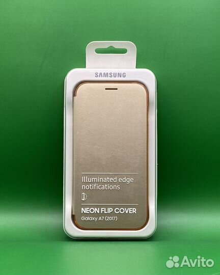 Оригинальный чехол-книжка для Samsung A7 2017