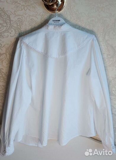 Блузка белая для девочек 152