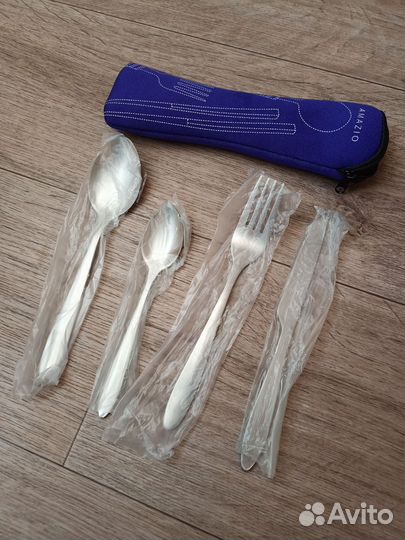 Набор туристический вилка ложка нож