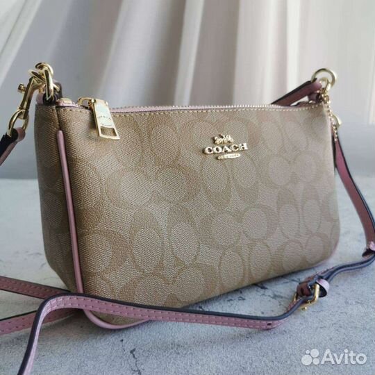 Сумка натуральная кожа coach