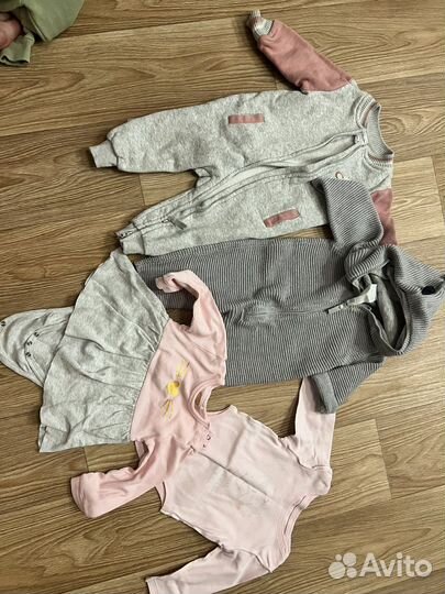 Вещи на девочку пакетом 68-74