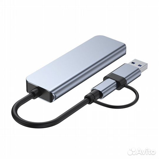 USB HUB разветвитель 4в1 Mivo MH-4011