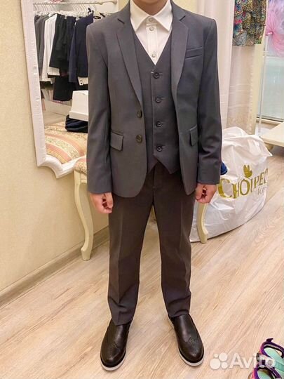 Школьный костюм Choupette 122 серый