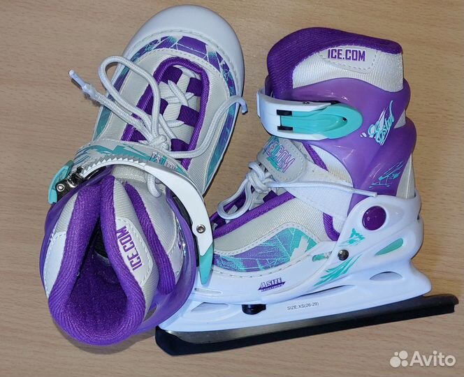 Коньки ледовые раздвижные estel ICE COM