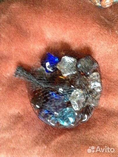 Стеклянные камушки для аквариумов и декора