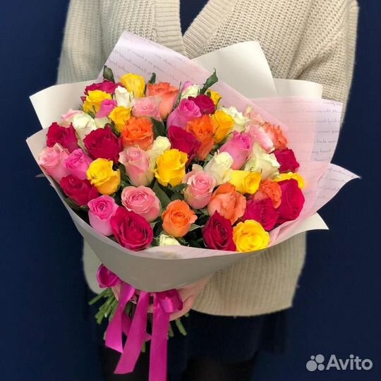 51 роза букет