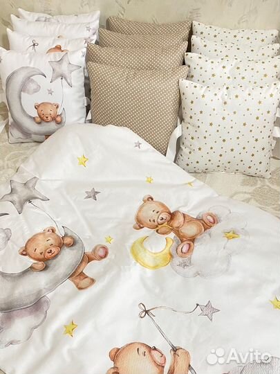 Бортики в кроватку новые