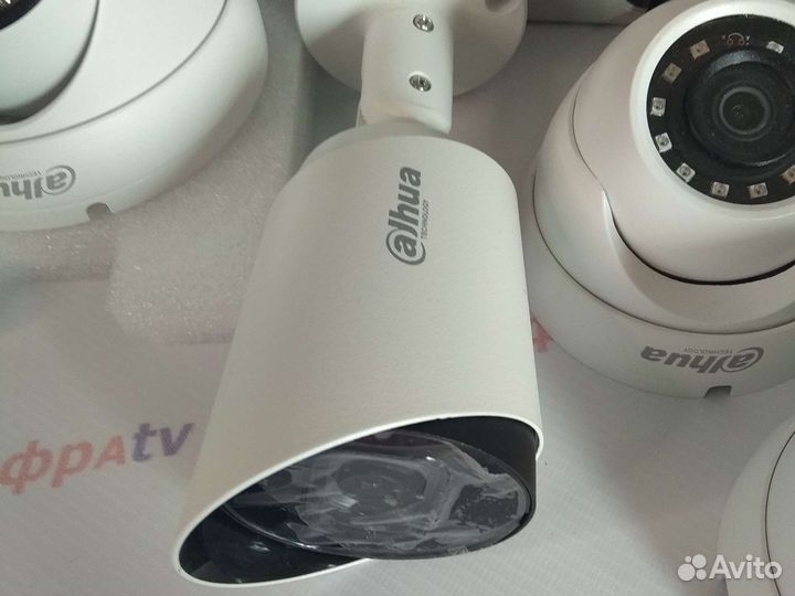 Видеонаблюдение 11 уличных камер IP/CVI 4/1 Мп