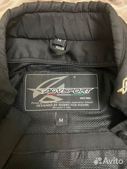Текстильная куртка agvsport Solare2, черная р. М