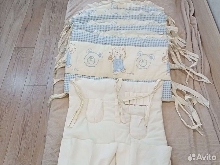 Бортики+органайзер на детскую кроватку