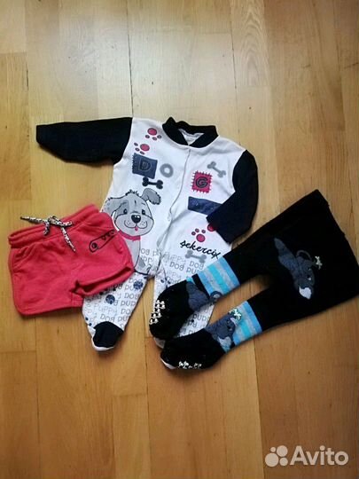 Вещи на малыша 2-6 мес+боди