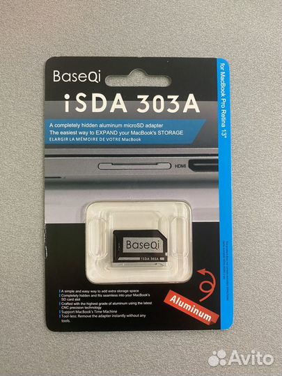 BaseQi адаптер для карты Micro-sd MacBook Pro M1