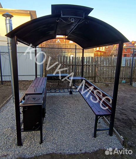 Беседка с мангалом