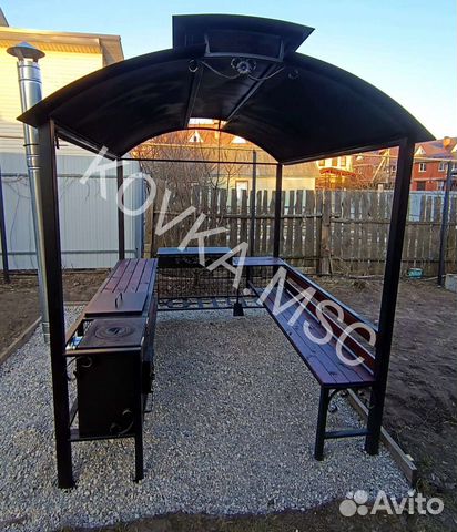 Беседка с мангалом