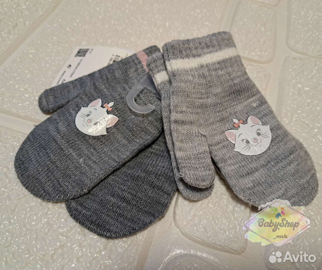 Варежки детские для девочки C&A новые