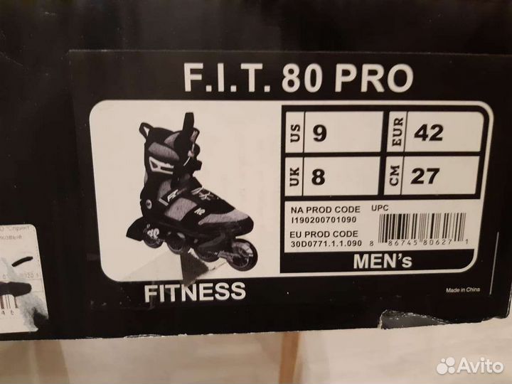 Роликовые коньки K2 FIT 80 Pro
