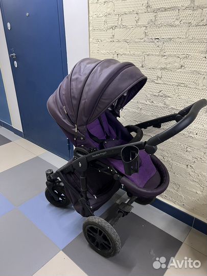 Коляска 2 в 1 эко кожа б/у