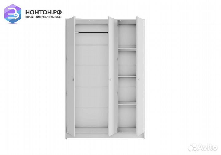 Шкаф трехдверный Лайт белый