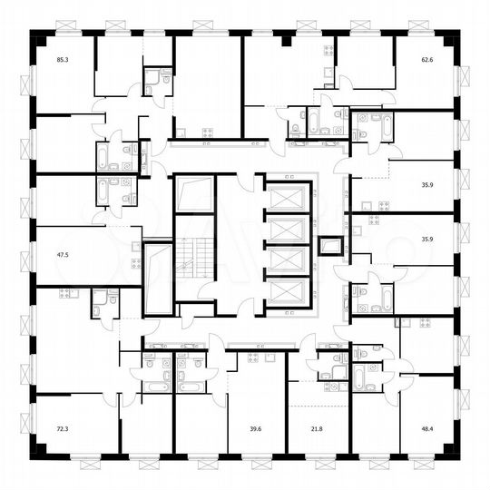 1-к. квартира, 35,9 м², 26/33 эт.