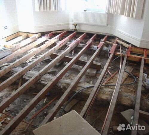 Полы ремонт монтаж под ключ