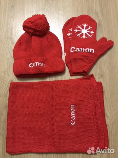 Комплект: шапка, варежки, шарф