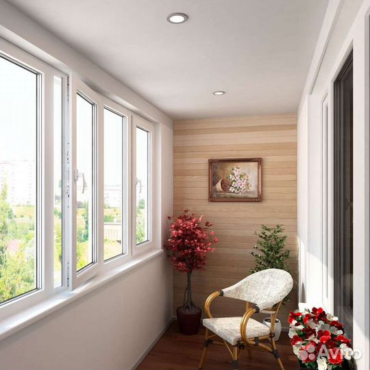 Отделка и остекление балконов, лоджий