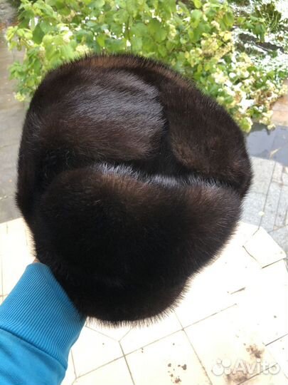 Норковая шапка мужская 60 размер